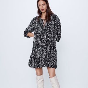 ZARA Floral Printed Mini Dress